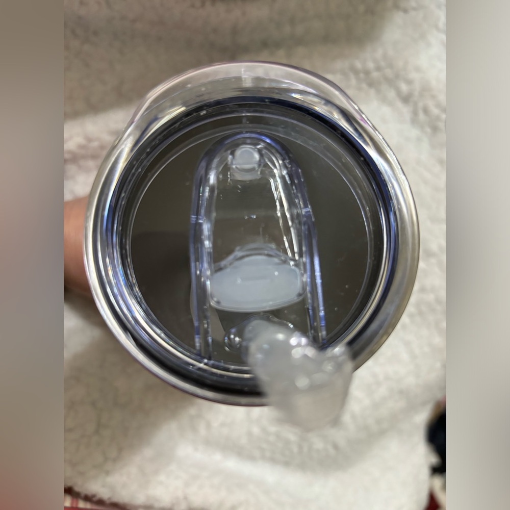 NWOT Stitch Themed Metal Tumbler with Floral Design - Picture 4 of 4